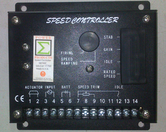 SPEED CONTROLLER S6700E